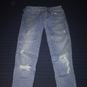 Ripped jeggings jeans